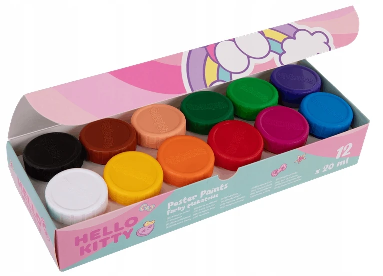 Cool Pack Hello Kitty Poster dažai 12 spalvų x 20 ml Coolpack