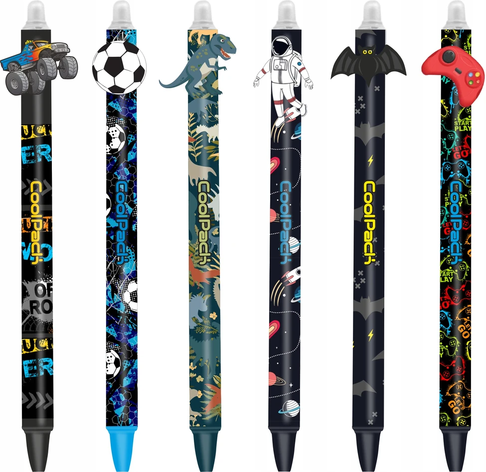 Cool Pack Automatinis trinamasis rašiklis COLORINO Boys Design 0,5mm, mėlynos sp.
