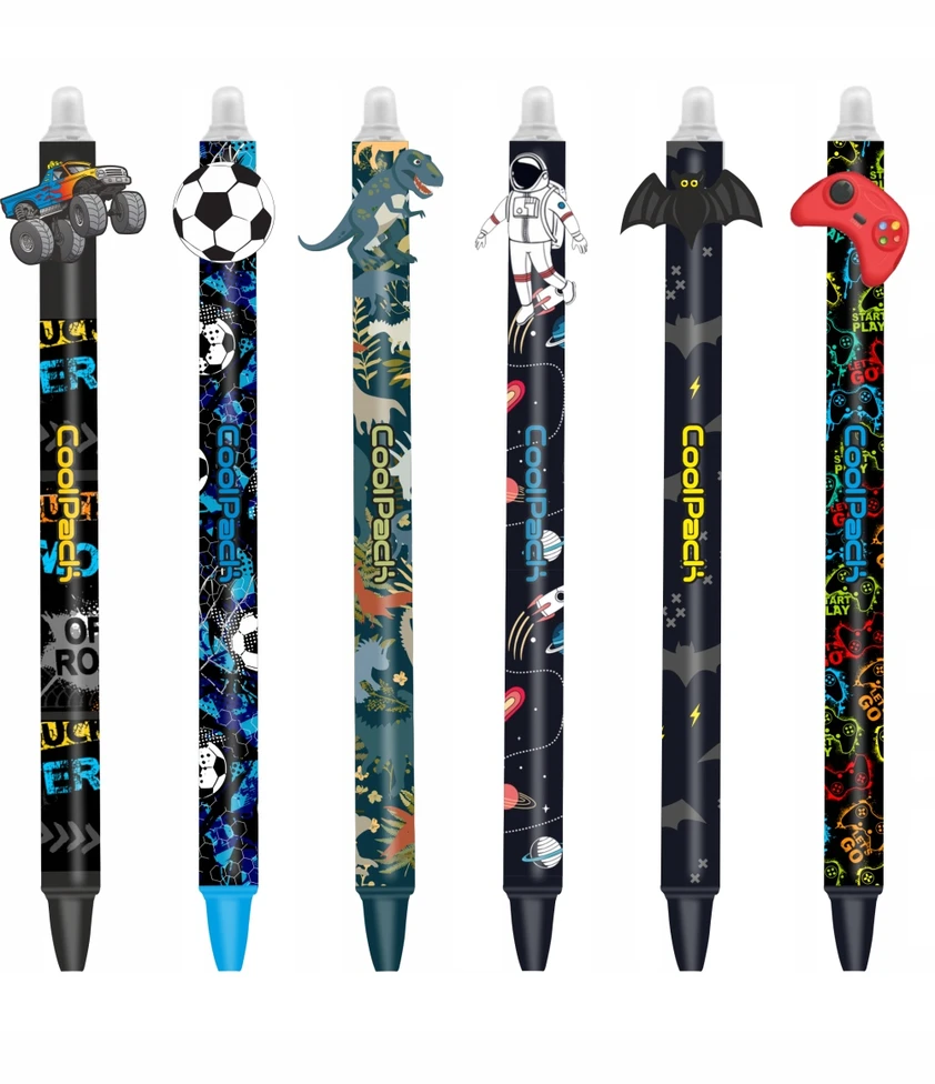 Cool Pack Automatinis trinamasis rašiklis COLORINO Boys Design 0,5mm, mėlynos sp.