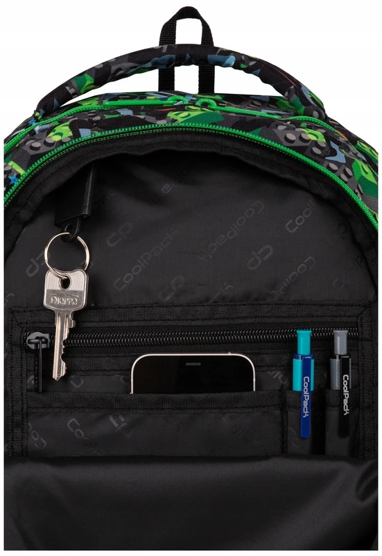 Cool Pack JAUNIMO MOKYKLĖS KURIŠINĖ NINJA BLOKAS DIDELIOS BERNIUKŲ Žalias