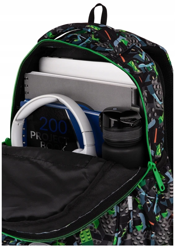 Cool Pack JAUNIMO MOKYKLĖS KURIŠINĖ NINJA BLOKAS DIDELIOS BERNIUKŲ Žalias