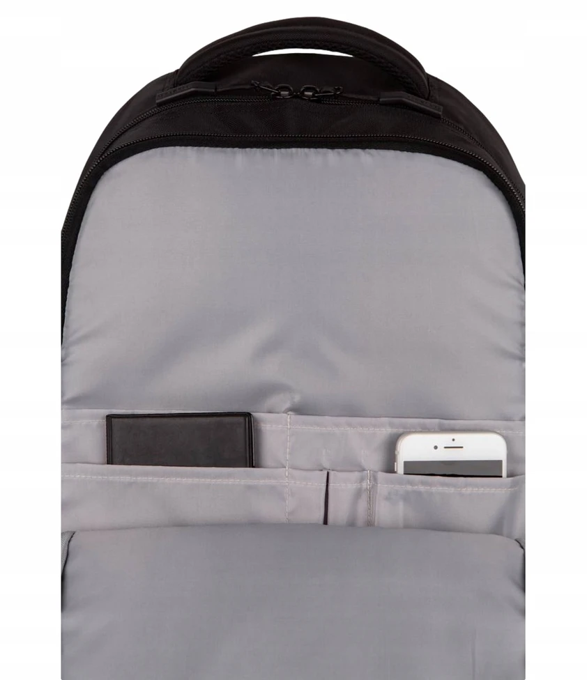 Cool Pack Juodas "coolpack Trek" kuprinė vyrams ir jaunimui, talpi, su skyriumi nešiojamam kompiuteriui
