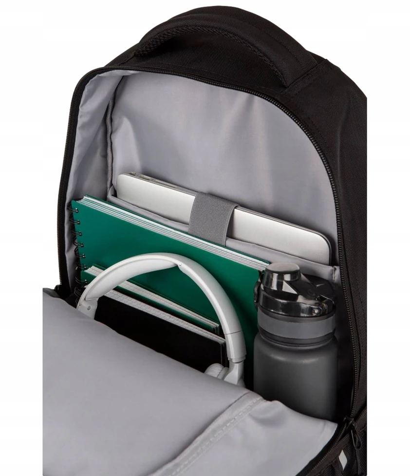 Cool Pack Juodas "coolpack Trek" kuprinė vyrams ir jaunimui, talpi, su skyriumi nešiojamam kompiuteriui
