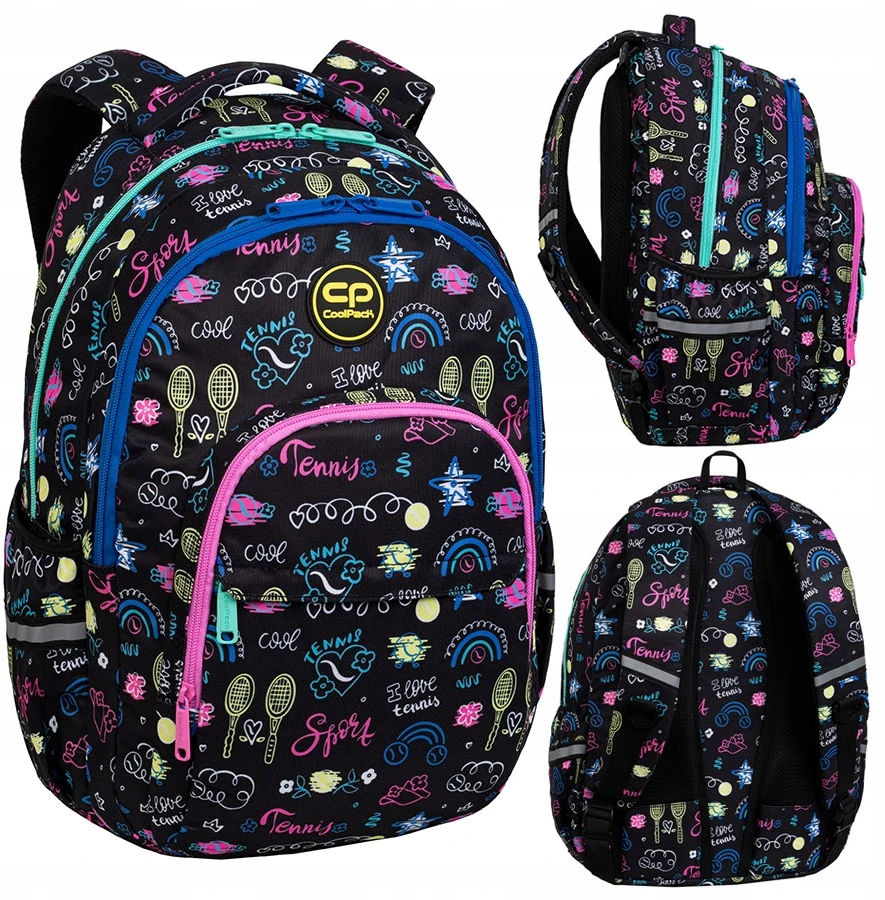 Cool Pack Mokyklinė kuprinė TENNIS STAR, CoolPack, 2-jų skyrių, 24 L