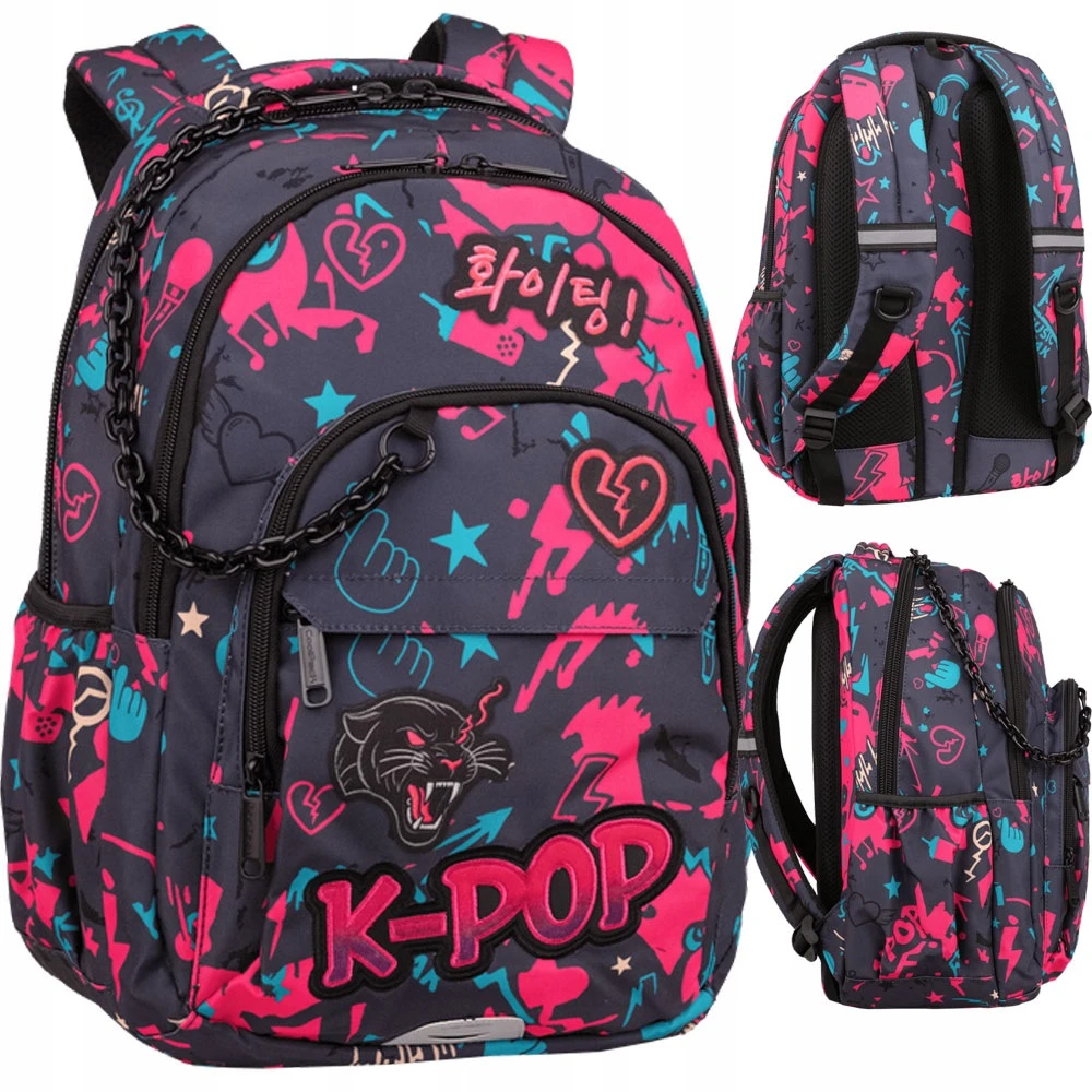Cool Pack Kuprinė CoolPack CAMPUS K-POP DARK, dviejų skyrių