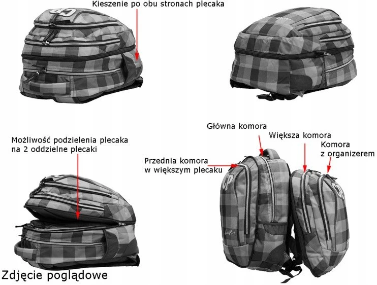 Cool Pack Kuprinė CoolPack Combo 2in1 674