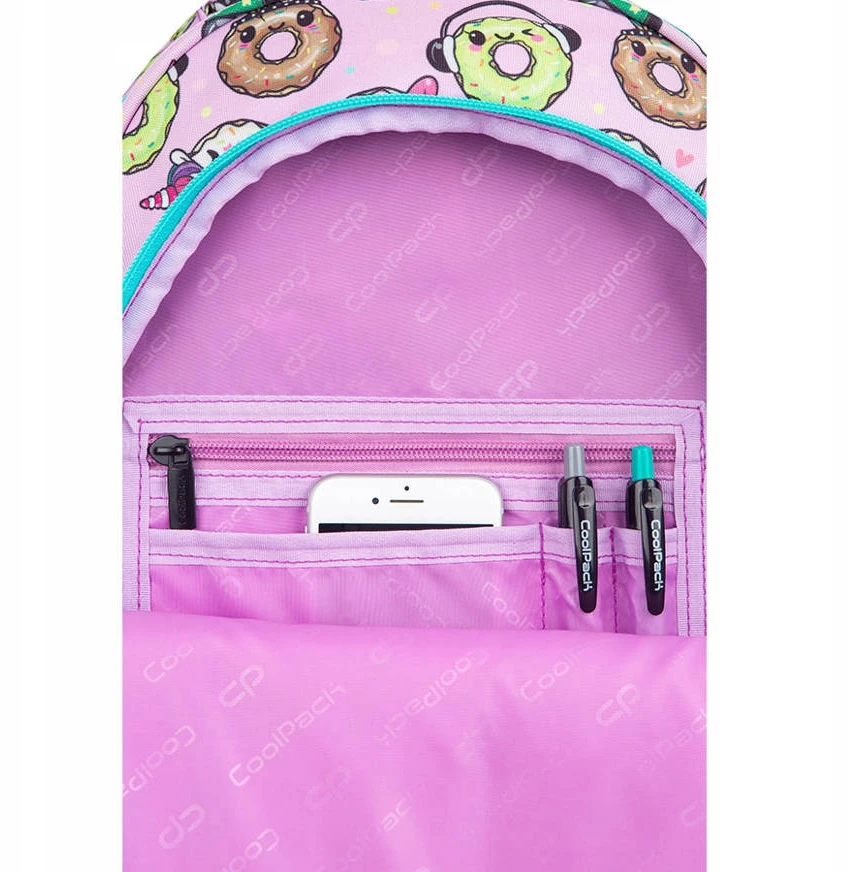 Cool Pack Kuprinė "happy Donuts" su Led Coolpack Jimmy mergaitėms