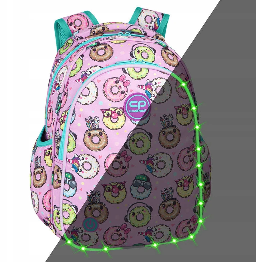 Cool Pack Kuprinė "happy Donuts" su Led Coolpack Jimmy mergaitėms