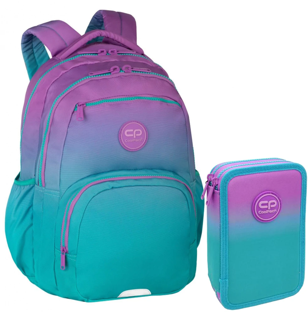 Cool Pack Kuprinė ir penalas mergaitei "coolpack" turkio ir violetinė