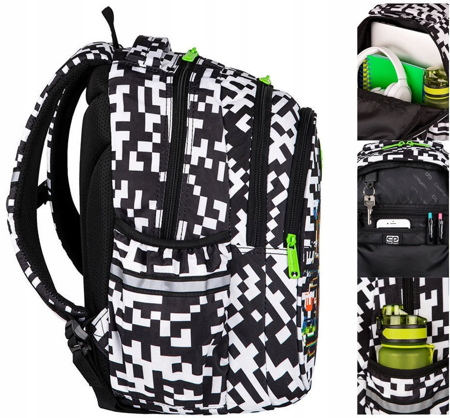 Cool Pack Kuprinė su pieštukine "game Over" paaugliams, 3 skyriai, 21l