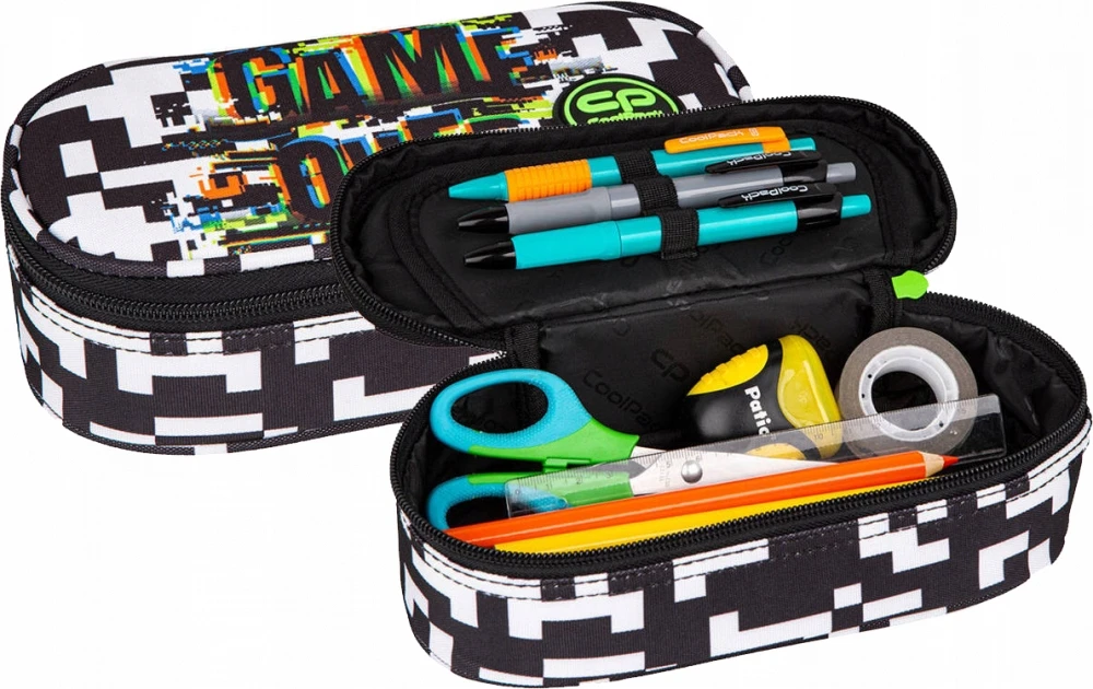 Cool Pack Kuprinė su pieštukine "game Over" paaugliams, 3 skyriai, 21l