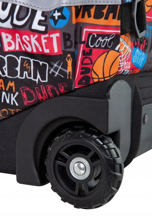 Cool Pack Kuprinė su ratukais ir ištraukiama rankena CoolPack Starr Trolley Basketball, krepšinis, C35231