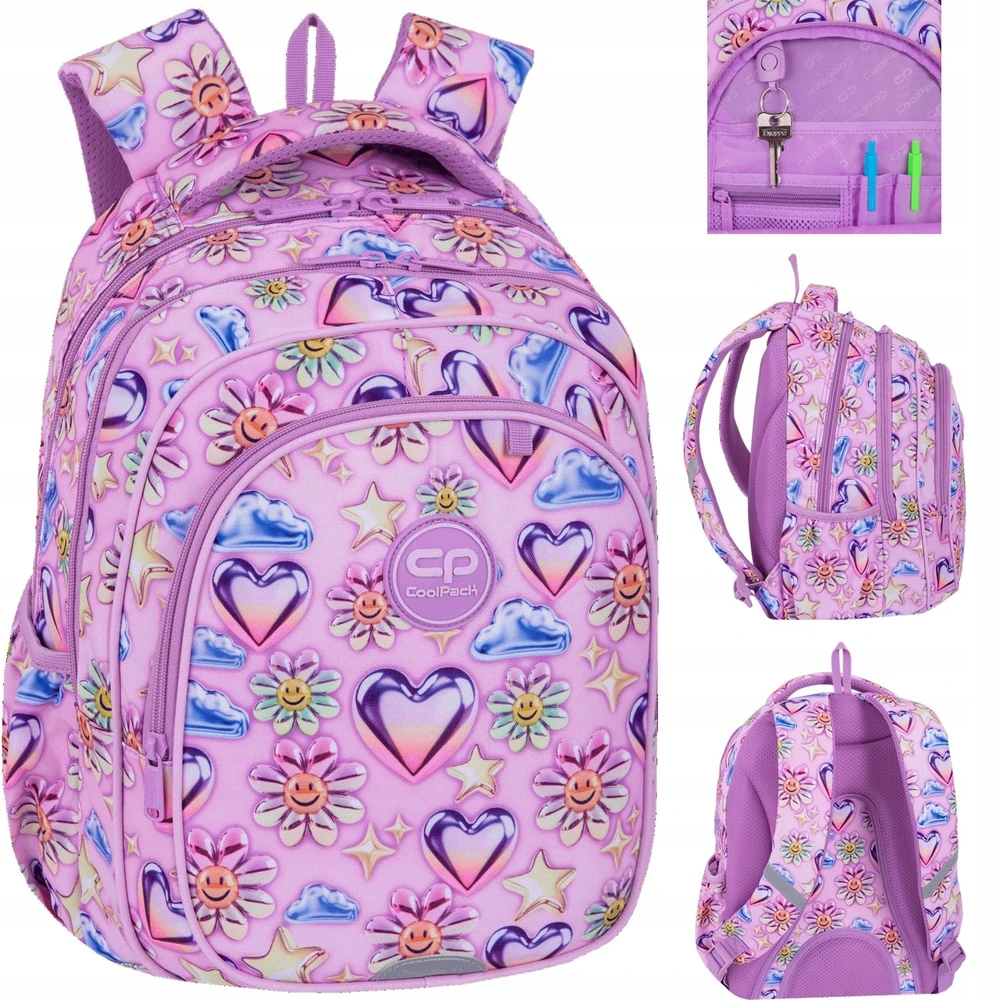 Cool Pack Kuprinė SZKOLNY DLA DZIEWCZYNKI ROŽINĖ TORNISTER 21L KLASA 1-3 | COOLPACK