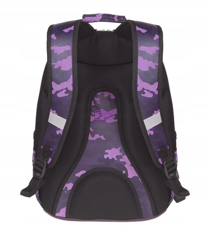 Cool Pack Merginų mokyklinė kuprinė Coolpack Unit Camo Violet 26l