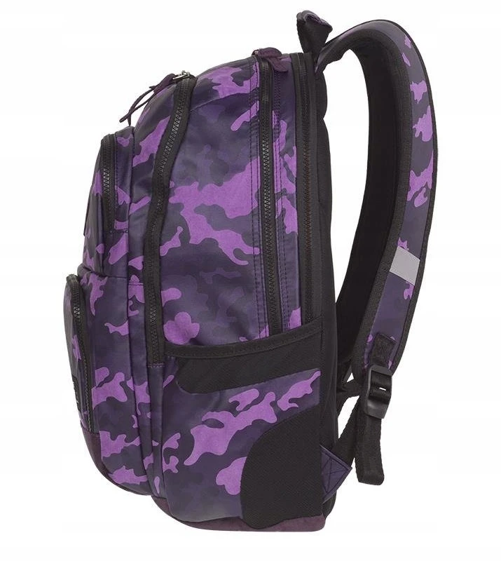 Cool Pack Merginų mokyklinė kuprinė Coolpack Unit Camo Violet 26l