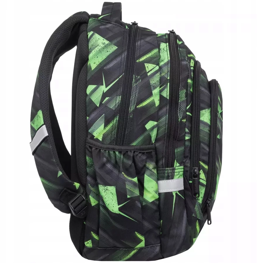 Cool Pack Mokyklinė kuprinė CoolPack 4–8 kl. Drafter Žalias Mirror juoda