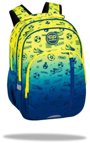 Cool Pack Mokyklinė kuprinė CoolPack Base Football 2T, geltona/mėlyna