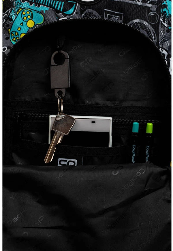 Cool Pack Mokyklinė kuprinė CoolPack Basic Plus Goal Time, 27 L, įvairių spalvų