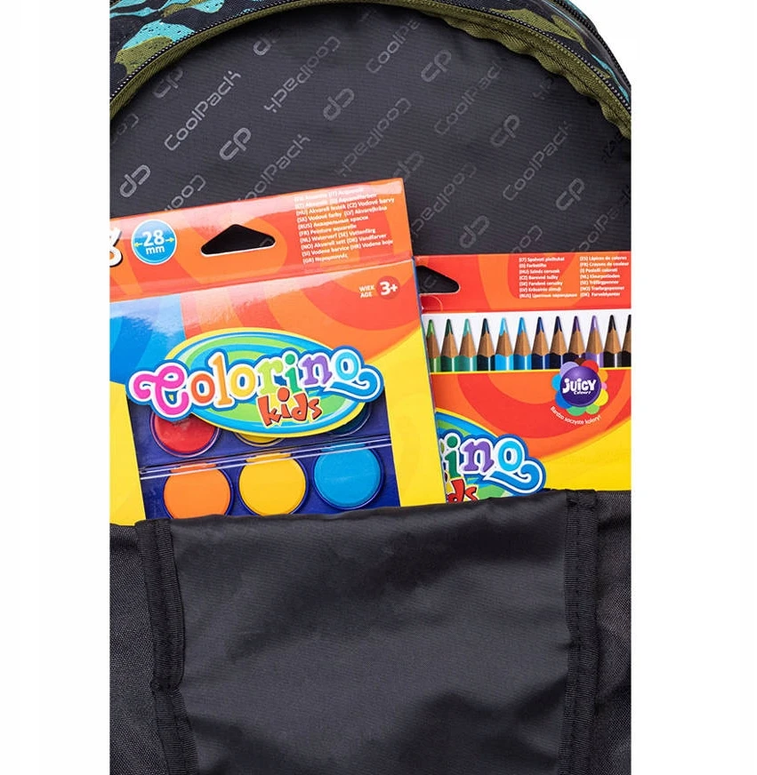 Cool Pack Mokyklinė kuprinė CoolPack Climber Air Force, 25 L, įvairių spalvų