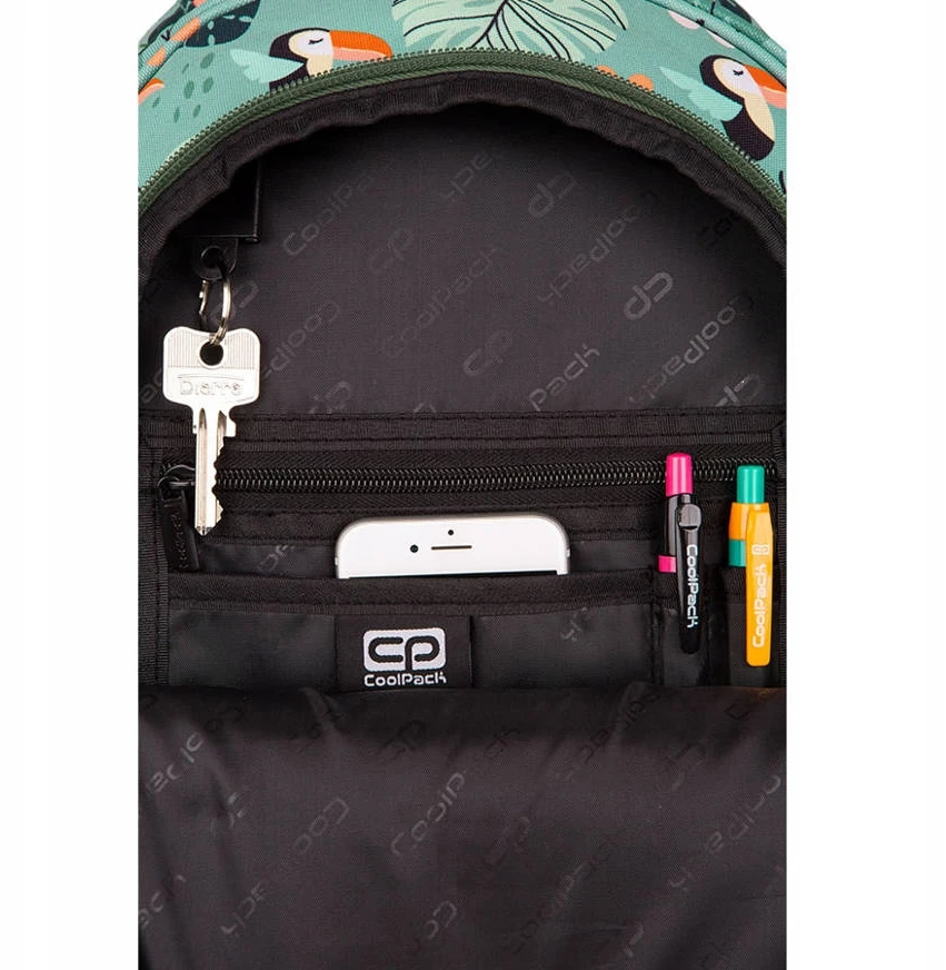 Cool Pack Mokyklinė kuprinė CoolPack Led Jimmi Toucans, mėlyna