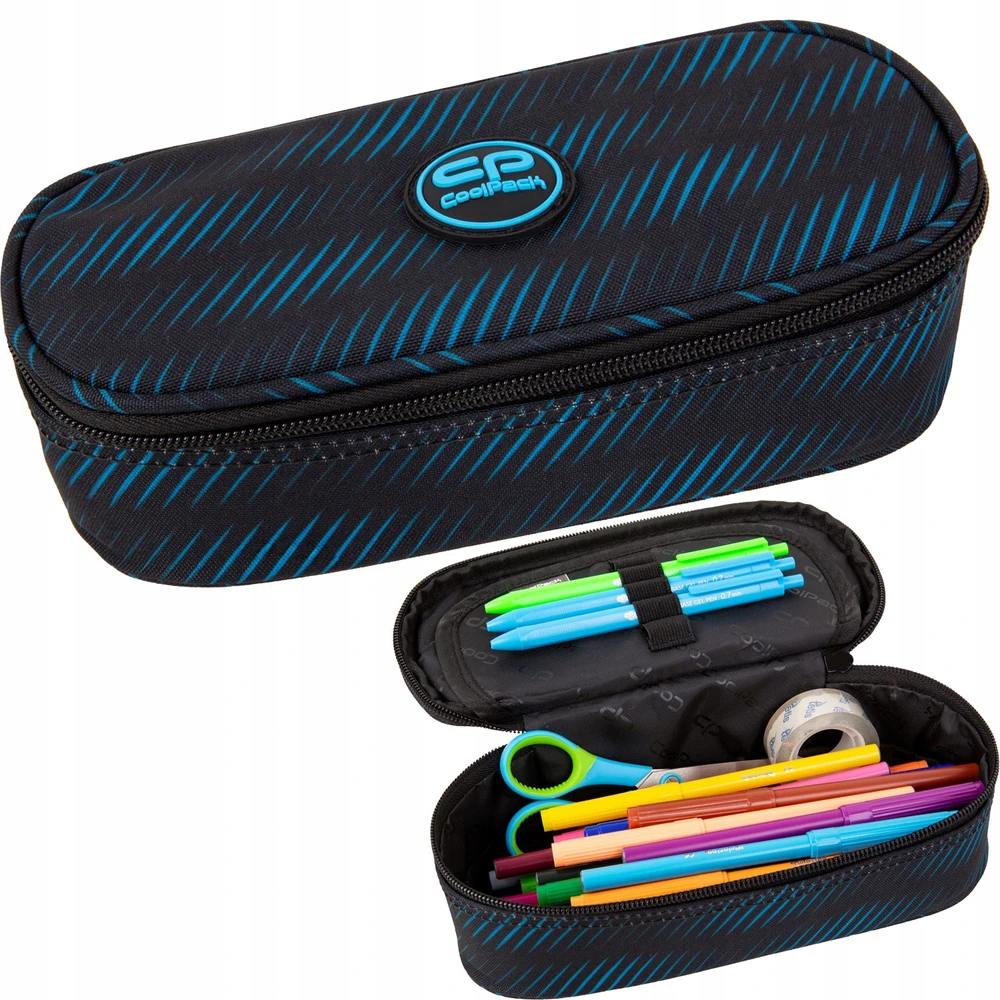 Cool Pack Mokyklinė kuprinė su 3d pieštukine berniukams, juoda