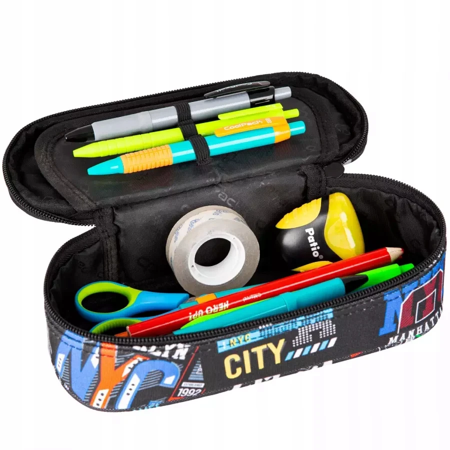 Cool Pack Penalas CoolPack Big City, juoda/įvairių spalvų