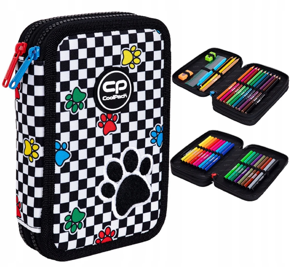 Cool Pack Forminis dviejų skyrių penalas su priedais CoolPack Jumper 2 Catch me