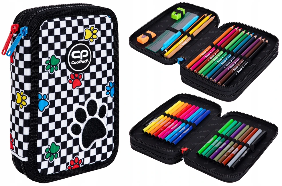 Cool Pack Forminis dviejų skyrių penalas su priedais CoolPack Jumper 2 Catch me