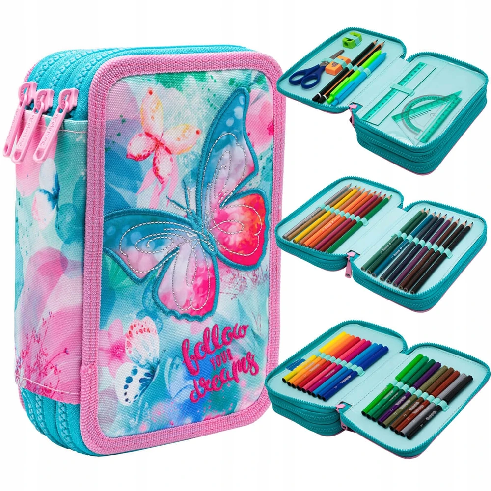 Cool Pack Forminis trijų skyrių penalas su priedais CoolPack Jumper 3 DREAMS