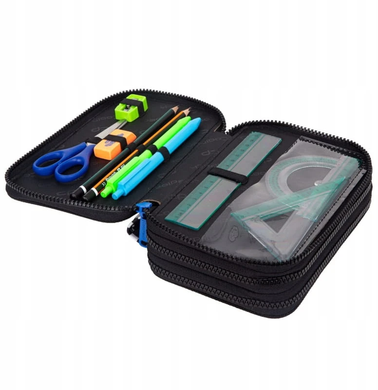 Cool Pack Forminis trijų skyrių penalas su priedais CoolPack Jumper 3 Catch me