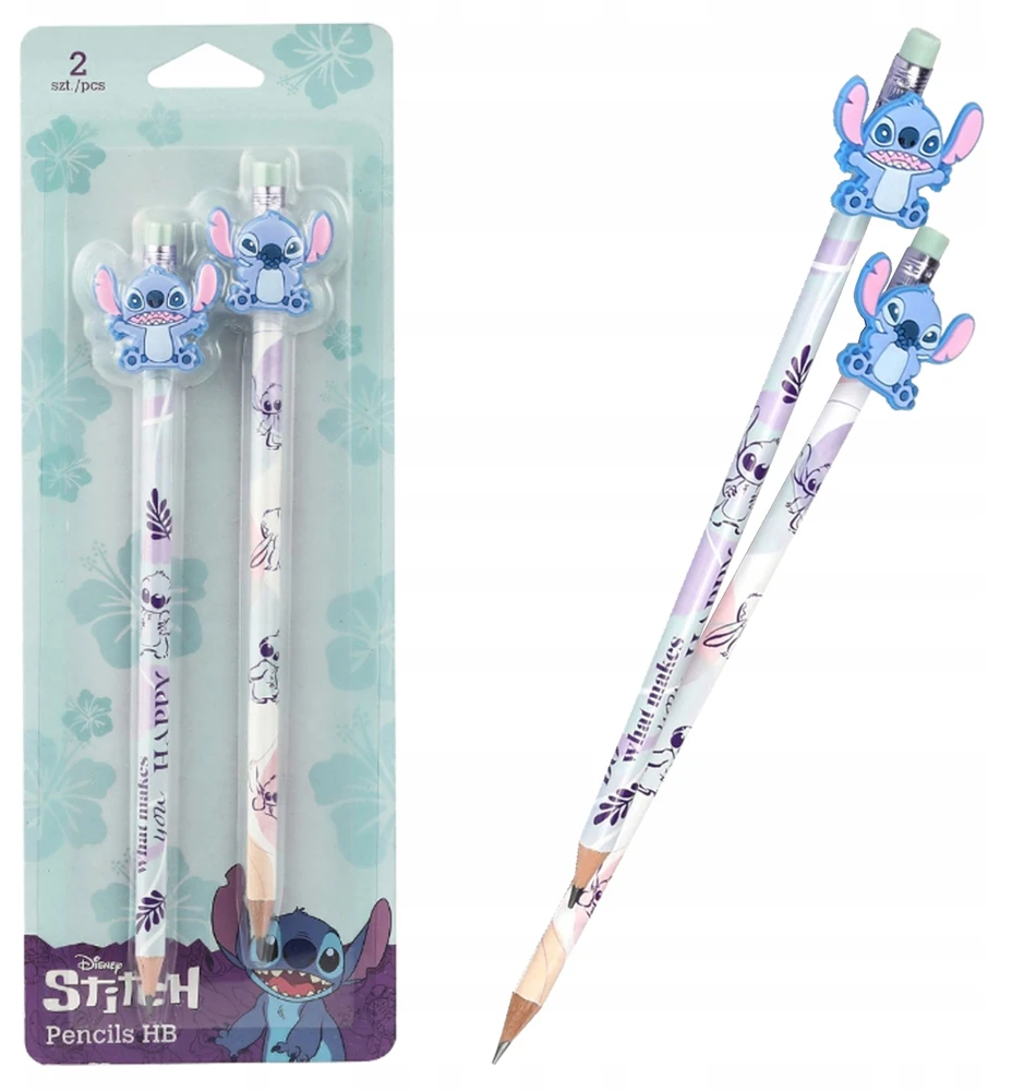 Cool Pack Pieštukai su trintuku Disney Fashion "STITCH PASTEL", 2 vnt.