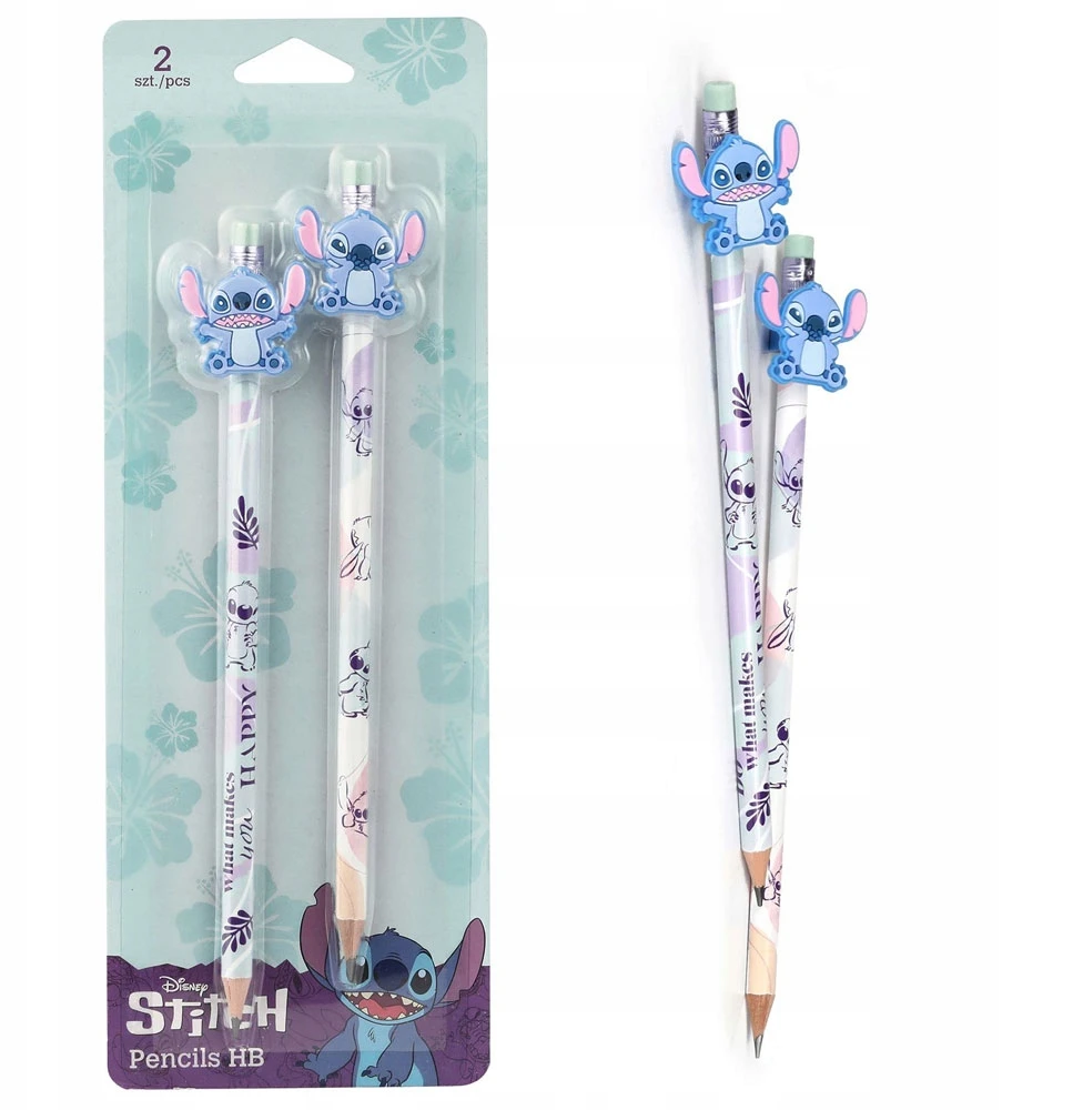 Cool Pack Pieštukai su trintuku Disney Fashion "STITCH PASTEL", 2 vnt.