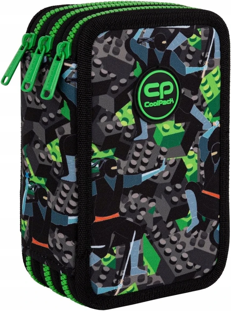 Cool Pack Penalas CoolPack Block, 20 cm x 7.5 cm, juoda/žalia