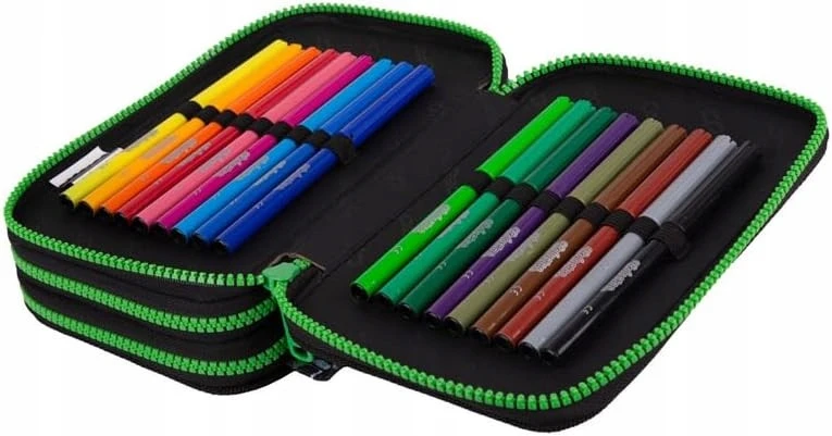 Cool Pack Penalas CoolPack Block, 20 cm x 7.5 cm, juoda/žalia