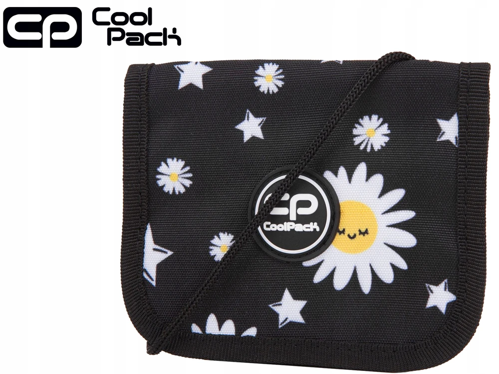Cool Pack Portfel Coolpack Nill Daisy Juodas Patio