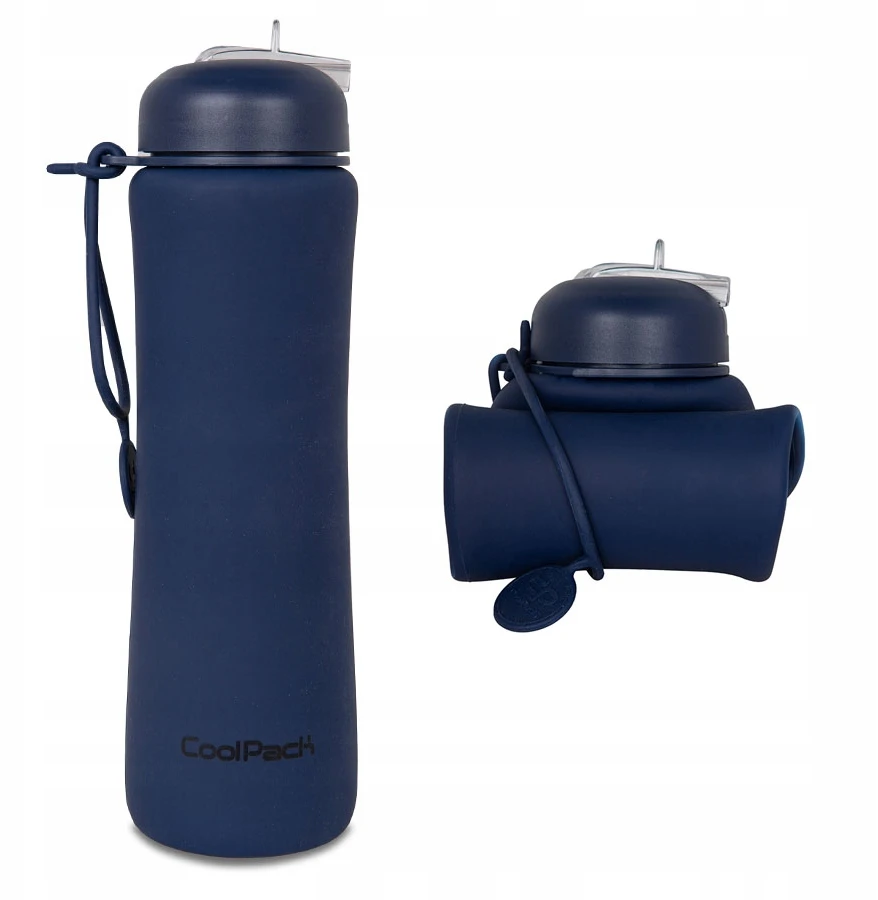 Cool Pack Silikoninė gertuvė COOLPACK, 600 ml, mėlynos spalvos