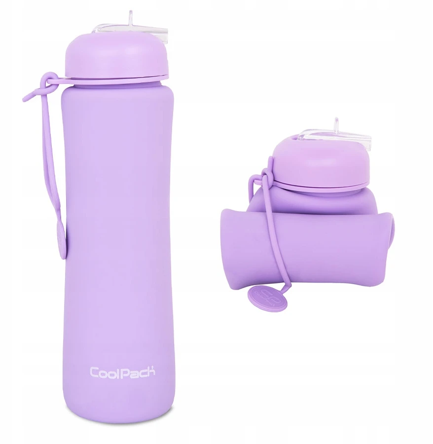 Cool Pack Silikoninė gertuvė COOLPACK, 600 ml, pastelinės violetinės spalvos