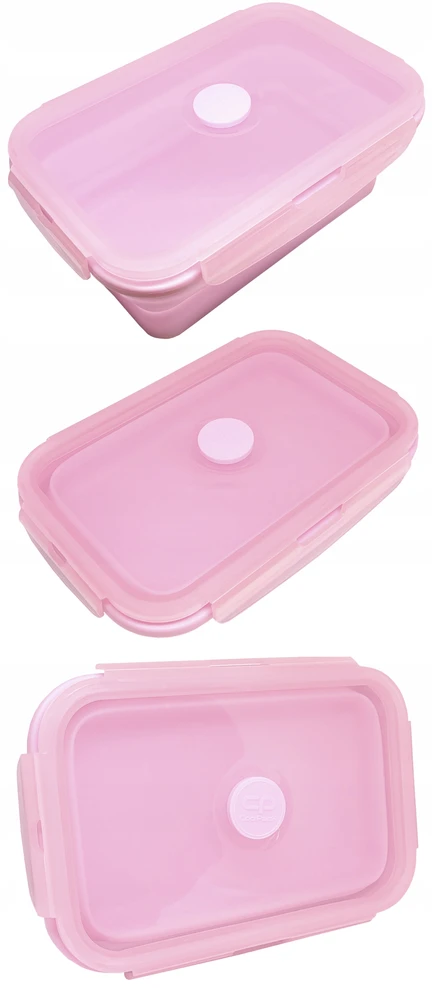 Cool Pack Silikoninė pietų dėžutė COOLPACK, 800 ml, pastelinės rožinės spalvos