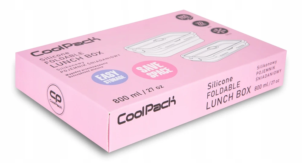 Cool Pack Silikoninė pietų dėžutė COOLPACK, 800 ml, pastelinės rožinės spalvos