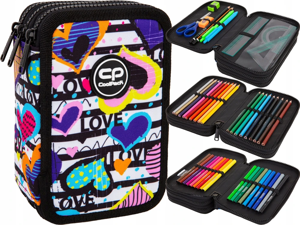 Cool Pack Forminis trijų skyrių penalas su priedais CoolPack Jumper 3 DIARY