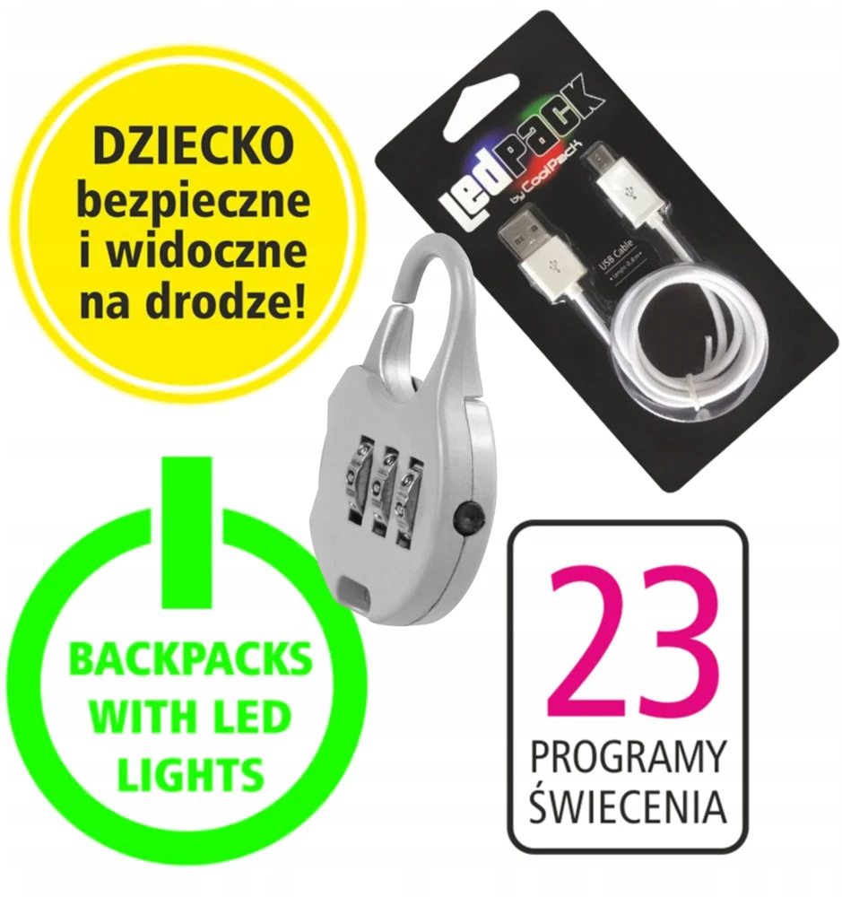 Cool Pack Šviečianti kuprinė COOLPACK STRIKE LED CUPCAKES