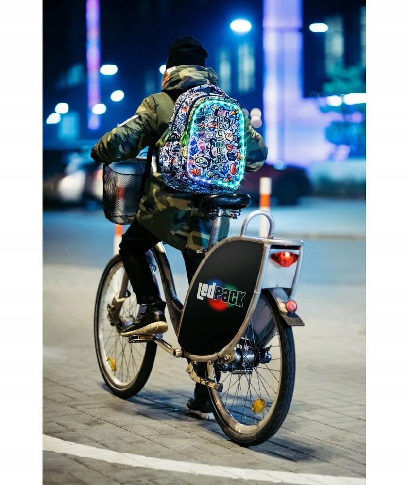 Cool Pack Šviečiantis Led kuprinė su dinozaurais, 24l