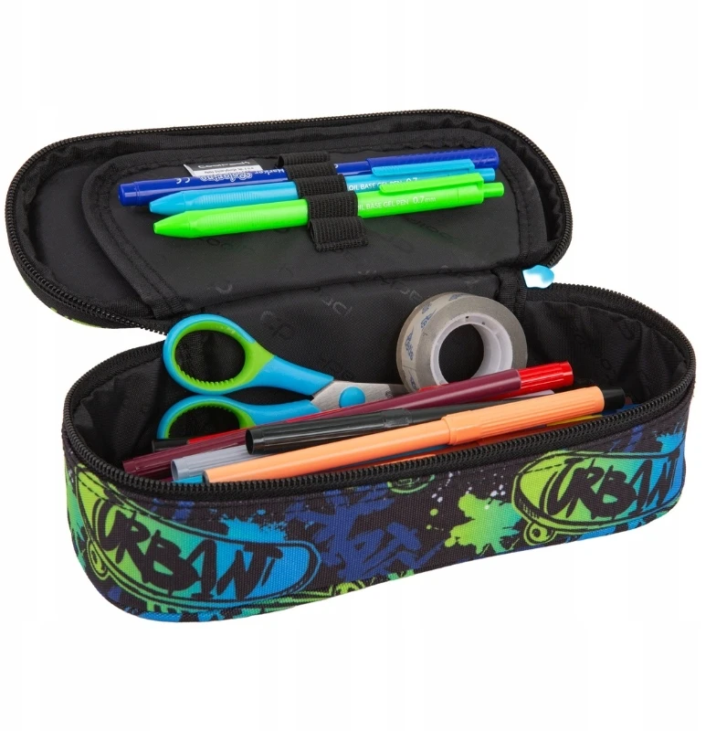Cool Pack Vieno skyriaus pieštukinė, CoolPack, su atvartu, be priedų, jaunimui, tamsi