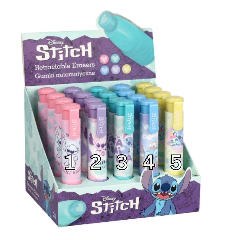 Cool Pack ZAKREŚLACZE mini STITCH 4SZT piękne pastelowe kolory