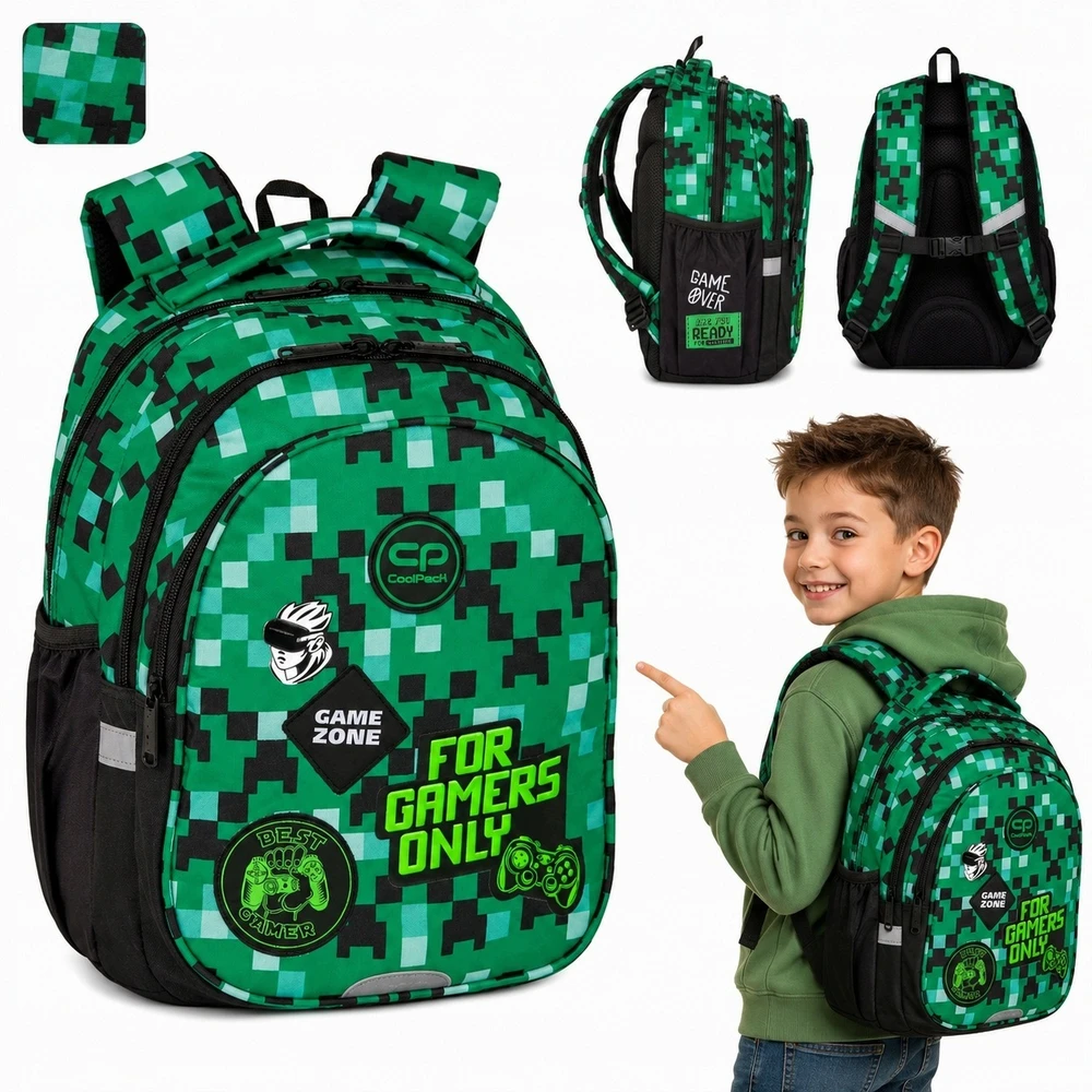 Cool Pack ŽALIOJI MOKYKLĖS KUPRINĖ BERNIUKUI, JAUNIMUI, 21 METAI, 1-3 KLASĖS | COOLPACK
