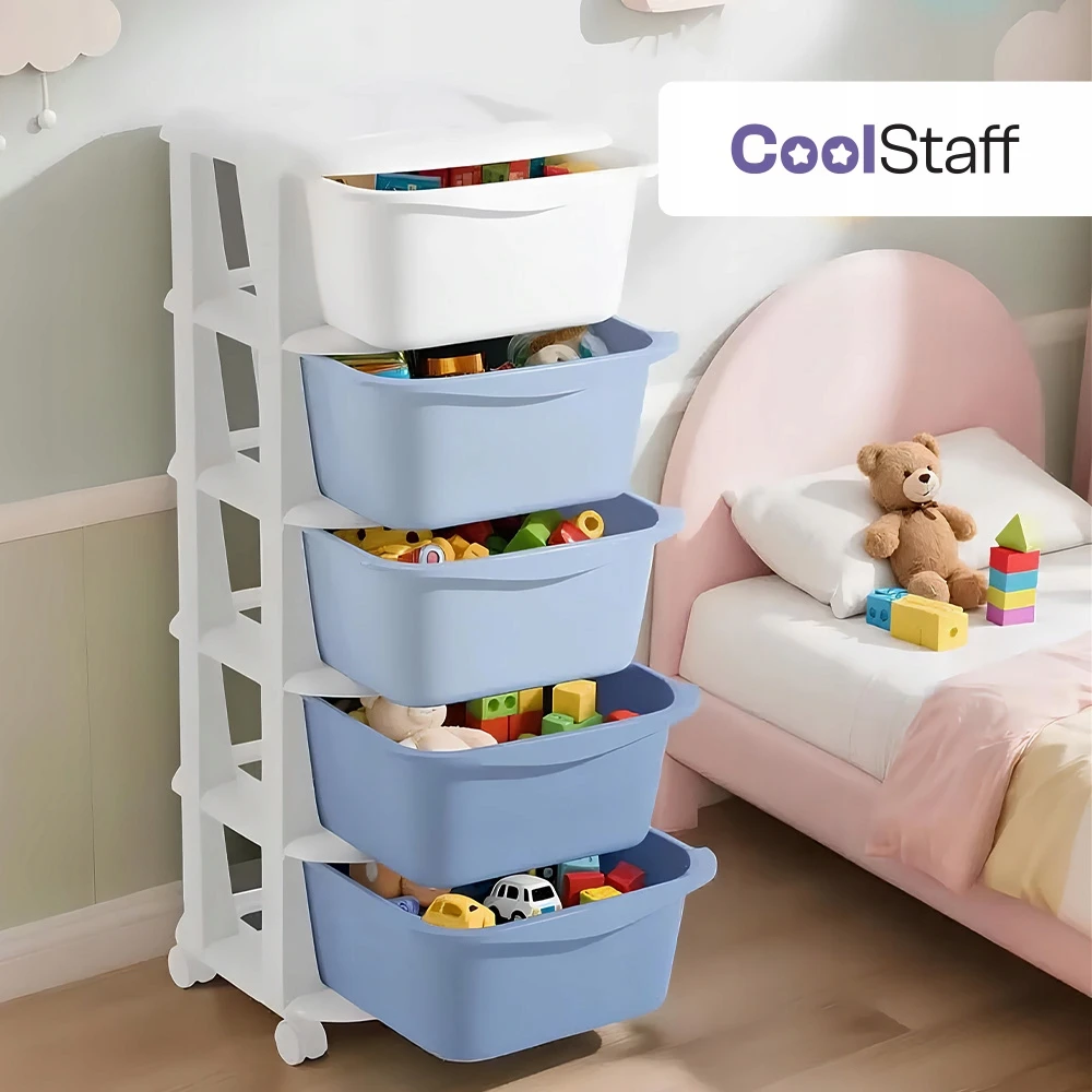 Coolstaff Organizer Plastikowy Duży Lentyna Pojemnik Na Žaislai i Priedai 5 Szuflad
