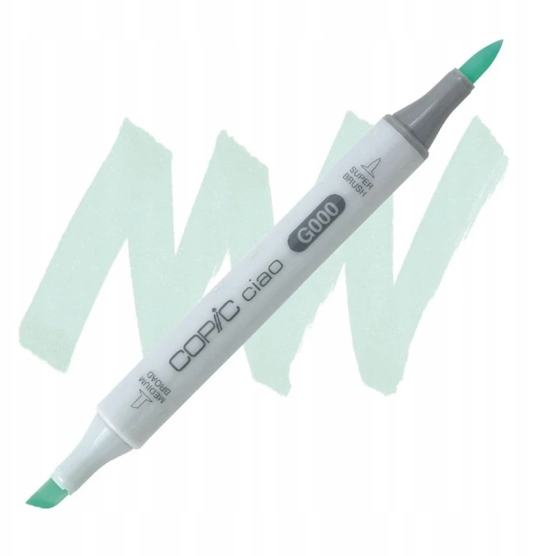 Copic Ciao flomasteris dvipusis - G000 Šviesiai žalias