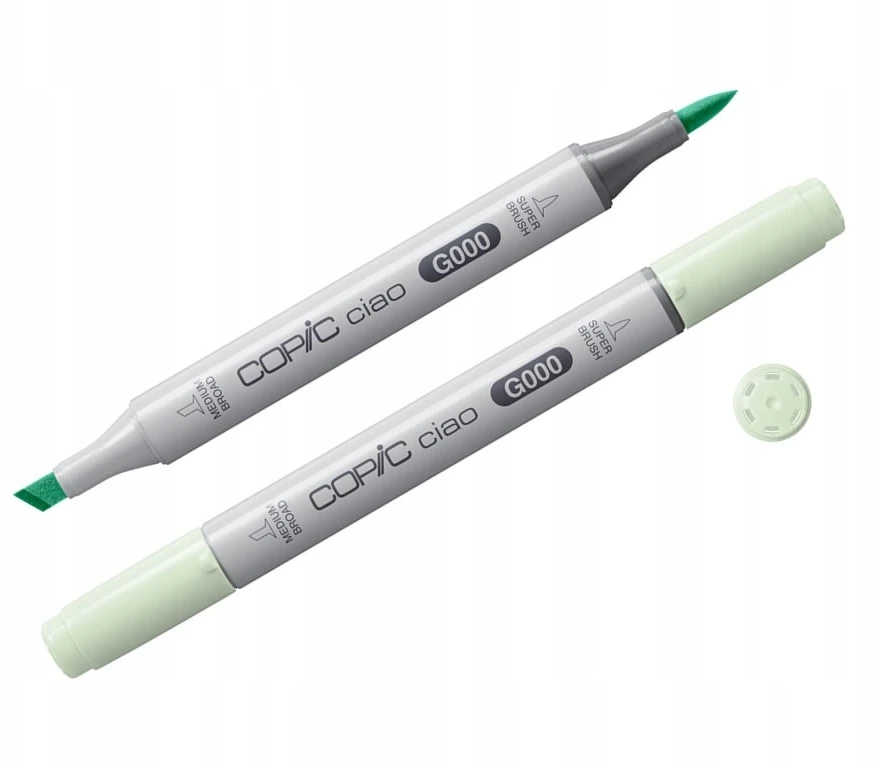 Copic Ciao flomasteris dvipusis - G000 Šviesiai žalias