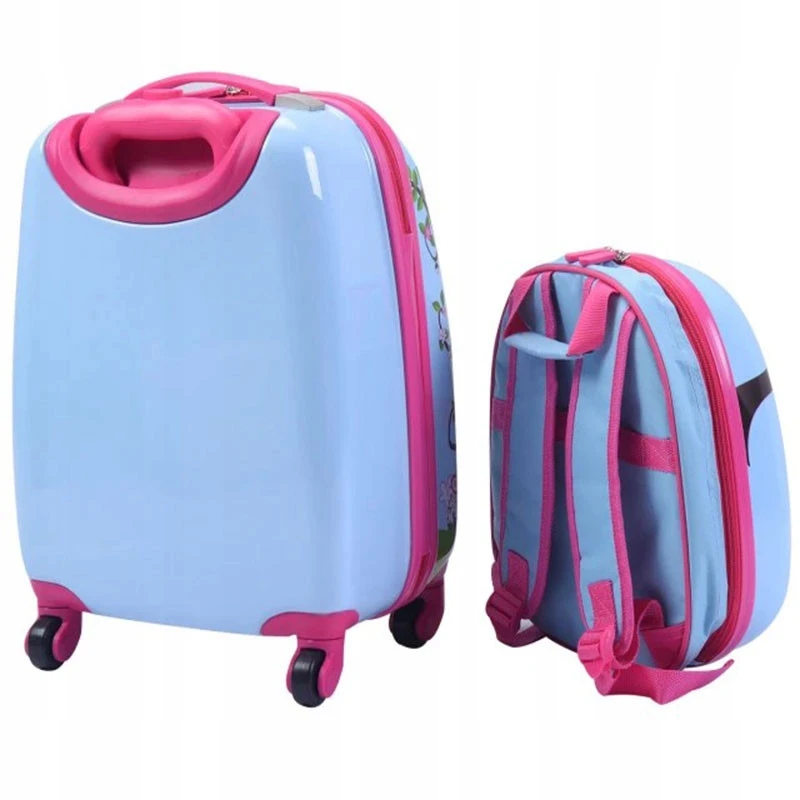 Costway BG51215 2 dalių vaikiškas bagažo rinkinys su rankiniu lagaminu