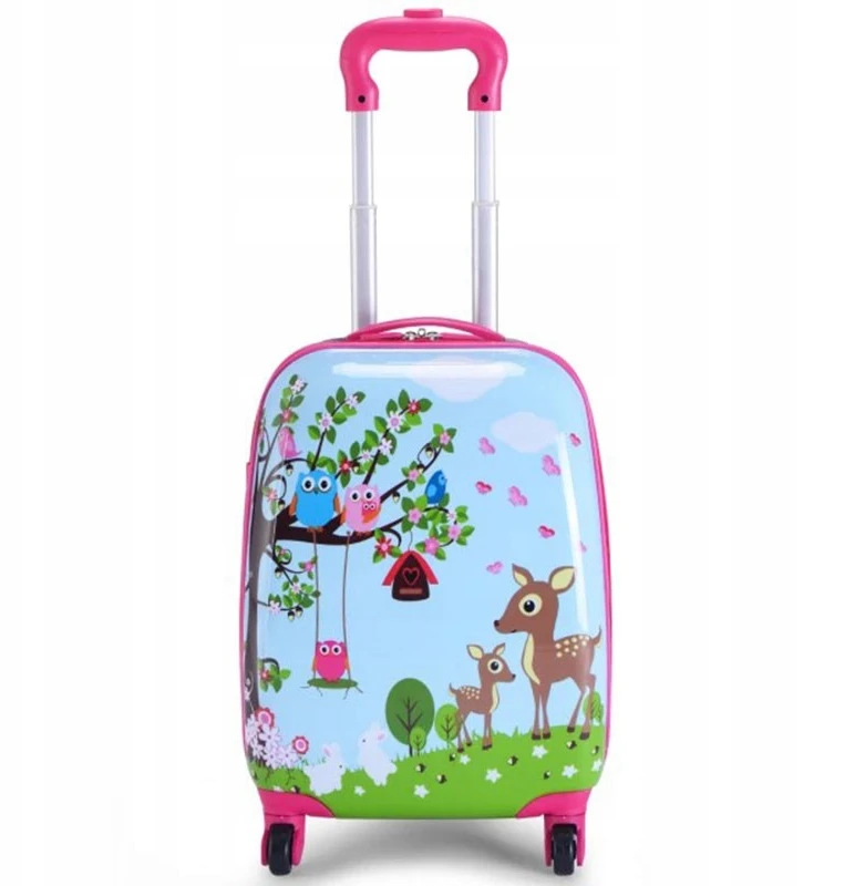 Costway BG51215 2 dalių vaikiškas bagažo rinkinys su rankiniu lagaminu